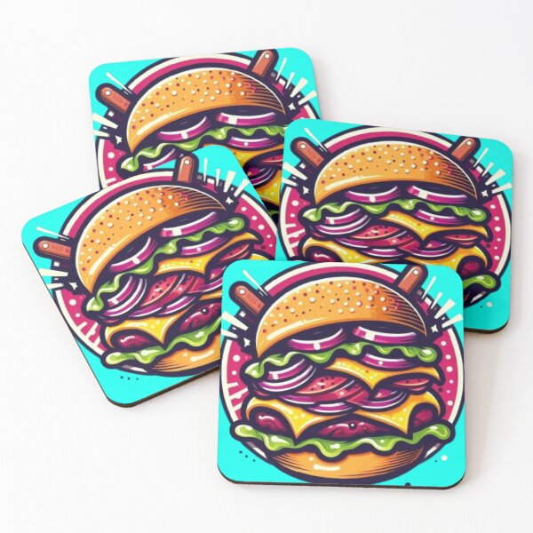 Item preview, Street Pop Double Cheeseburger designed and sold by matsu-oki.