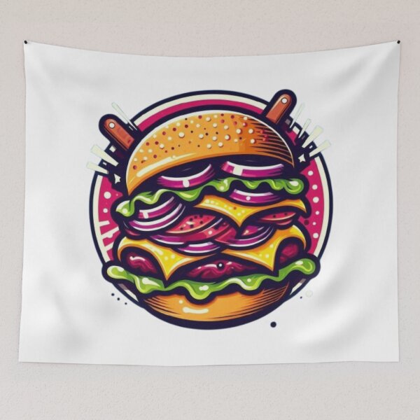 Item preview, Street Pop Double Cheeseburger designed and sold by matsu-oki.