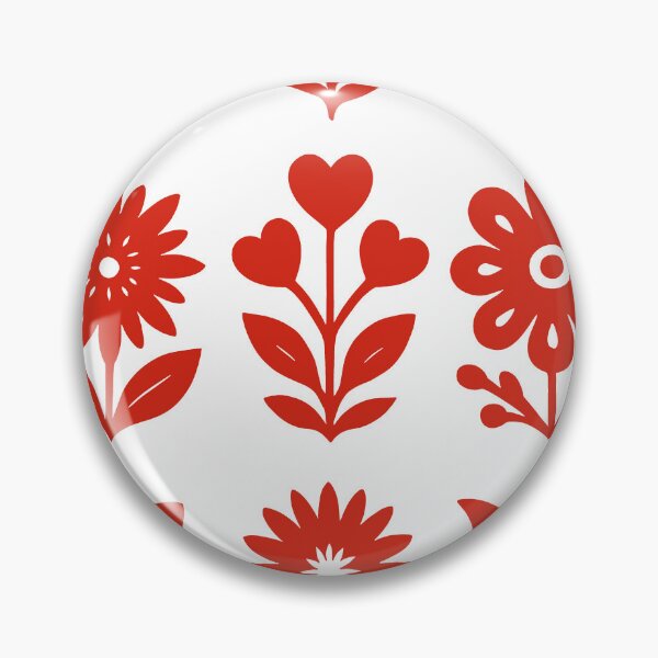 Item preview, Scandinavian Folk Art Floral Icons - Red designed and sold by Scandi-Design.