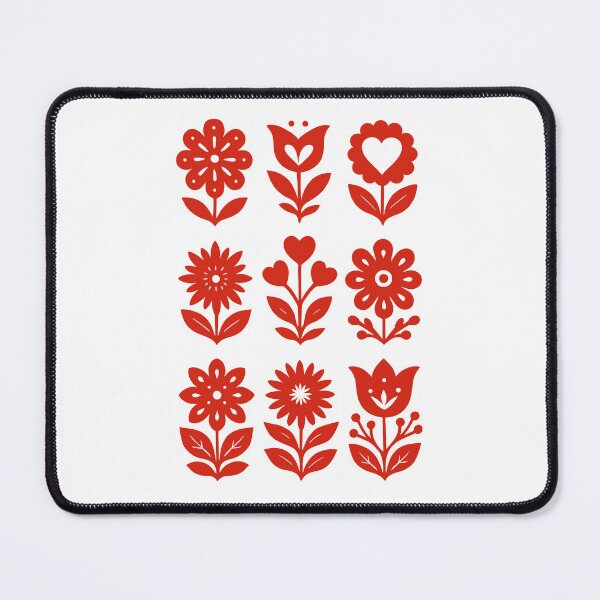 Item preview, Scandinavian Folk Art Floral Icons - Red designed and sold by Scandi-Design.