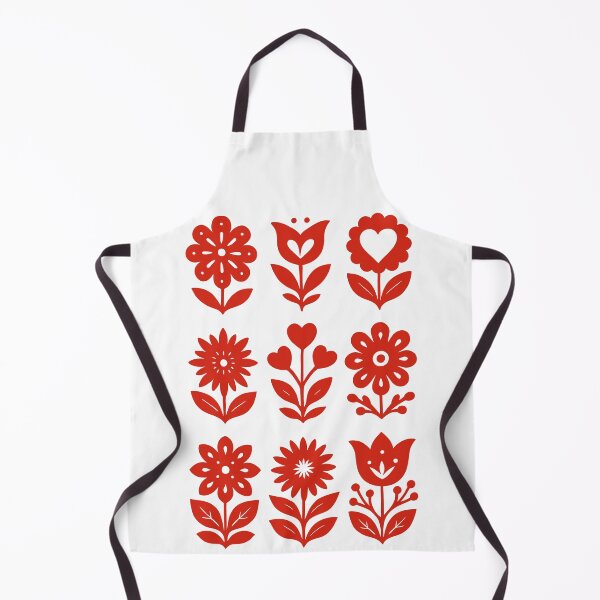 Item preview, Scandinavian Folk Art Floral Icons - Red designed and sold by Scandi-Design.
