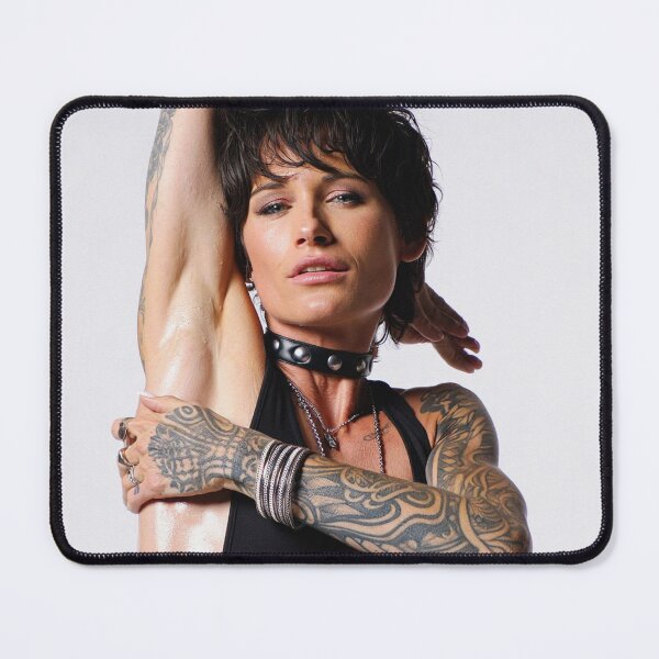 Item preview, Beautiful sexy gym woman posing with her arms up showing her armpits sweating designed and sold by Vintage Designs +.