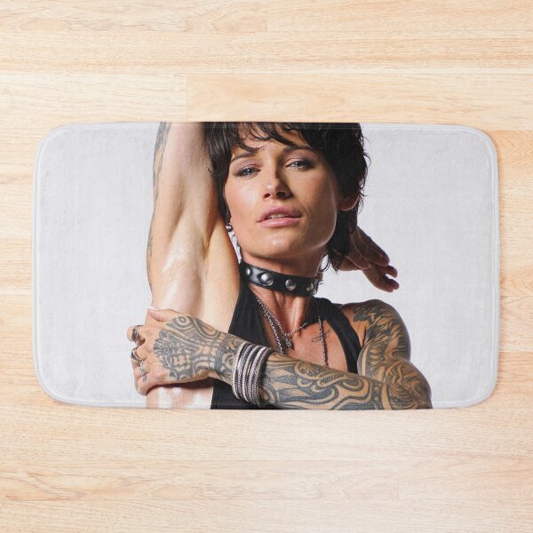 Item preview,  Beautiful sexy gym woman posing with her arms up showing her armpits sweating designed and sold by Vintage Designs +.