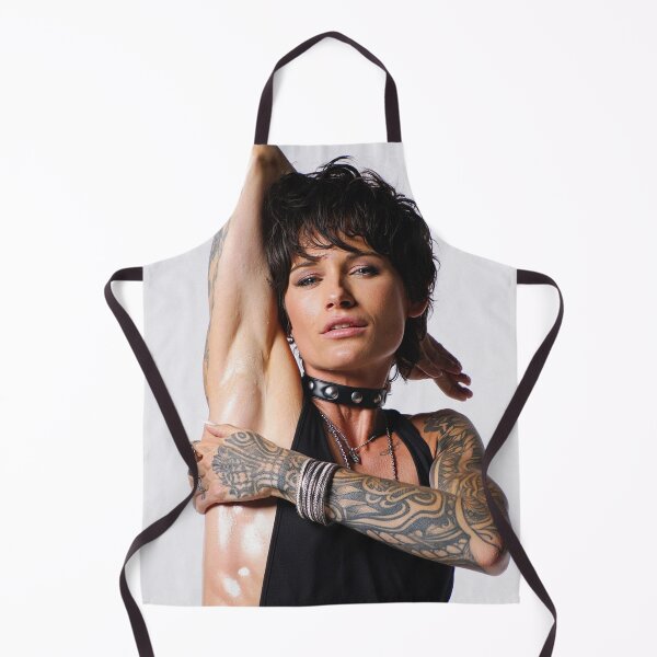 Item preview,  Beautiful sexy gym woman posing with her arms up showing her armpits sweating designed and sold by Vintage Designs +.