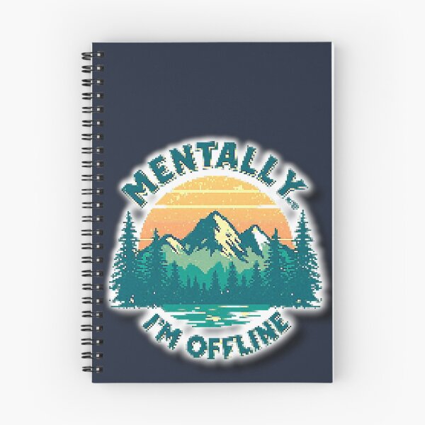 Item preview, Mentally I’m Offline Retro Sticker - green 3 designed and sold by ProShoper24®.
