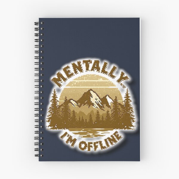 Item preview, Mentally I’m Offline Retro Sticker - SEPIA designed and sold by ProShoper24®.