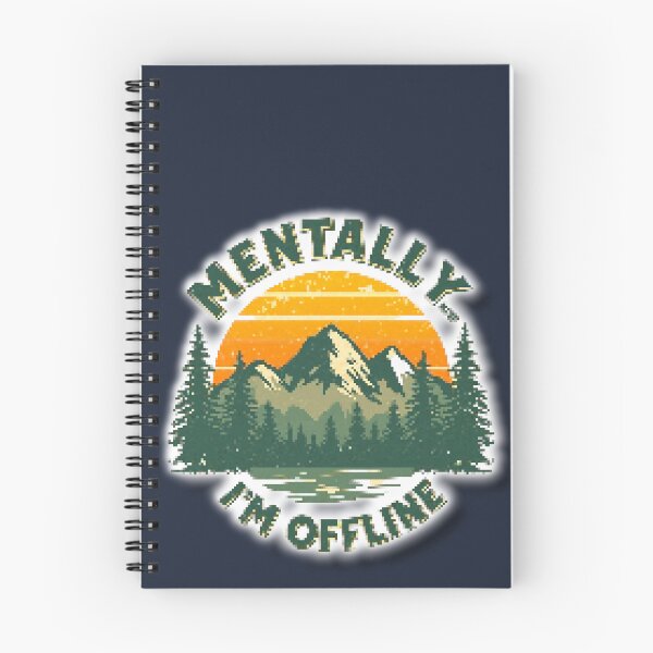 Item preview, Mentally I’m Offline Retro Sticker - INTENSIVE GREEN designed and sold by ProShoper24®.