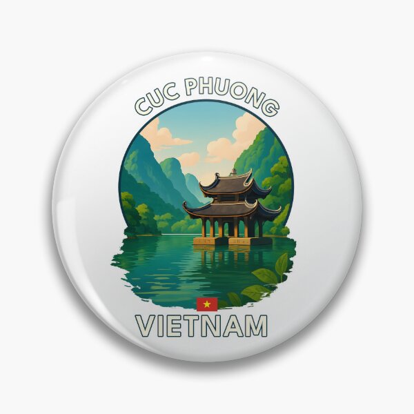 Item preview, Cuc Phuong National Park Ninh Binh Vietnam - Iconic Asia Landmark Travel vacation destination souvenir art  designed and sold by inkNext.