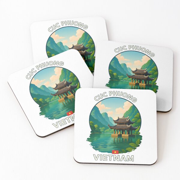 Item preview, Cuc Phuong National Park Ninh Binh Vietnam - Iconic Asia Landmark Travel vacation destination souvenir art  designed and sold by inkNext.