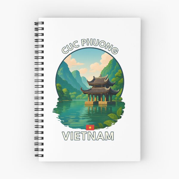 Item preview, Cuc Phuong National Park Ninh Binh Vietnam - Iconic Asia Landmark Travel vacation destination souvenir art  designed and sold by inkNext.