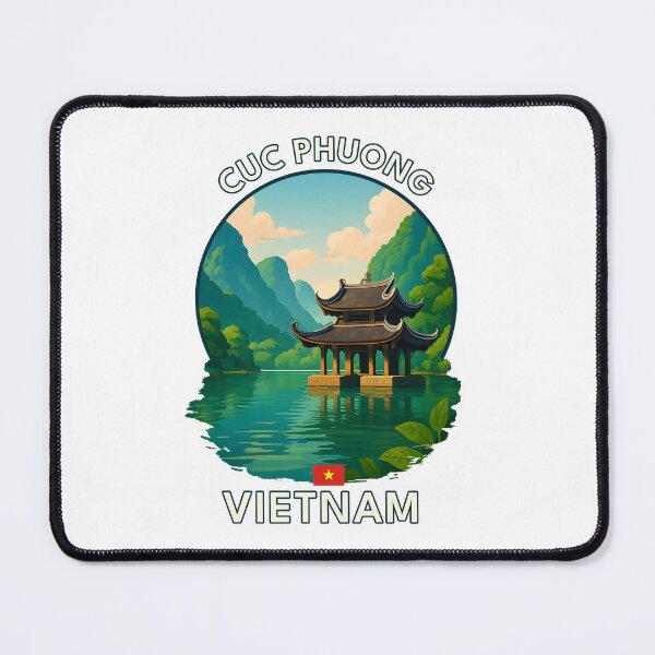 Item preview, Cuc Phuong National Park Ninh Binh Vietnam - Iconic Asia Landmark Travel vacation destination souvenir art designed and sold by inkNext.