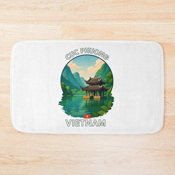 Item preview, Cuc Phuong National Park Ninh Binh Vietnam - Iconic Asia Landmark Travel vacation destination souvenir art  designed and sold by inkNext.