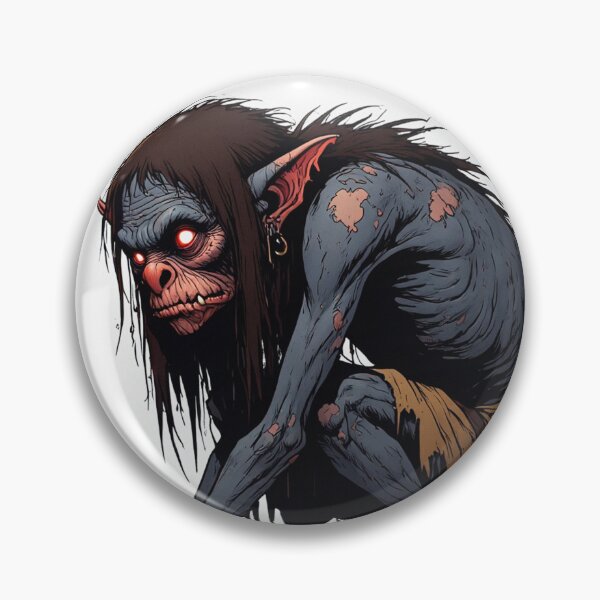 Item preview,  Scary Folklore Horror Hobgoblin goblin character illustration designed and sold by Vintage Designs +.