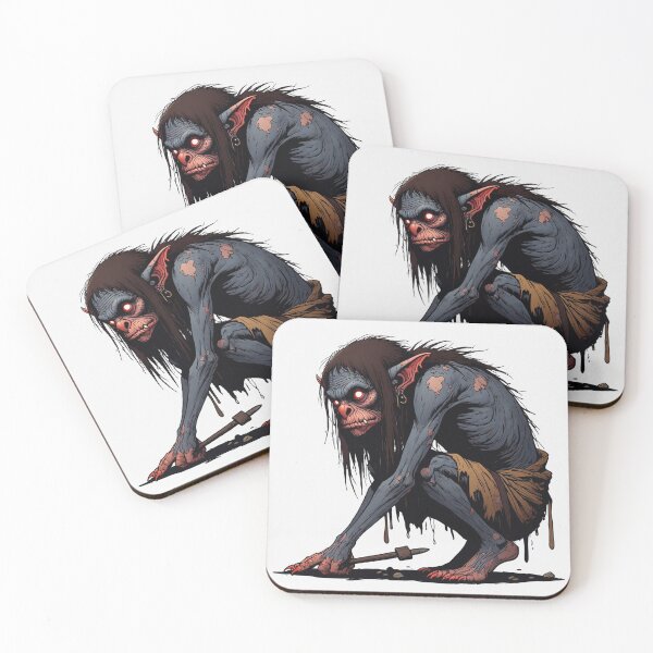Item preview,  Scary Folklore Horror Hobgoblin goblin character illustration designed and sold by Vintage Designs +.