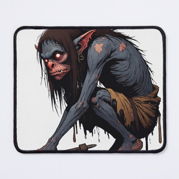 Item preview,  Scary Folklore Horror Hobgoblin goblin character illustration designed and sold by Vintage Designs +.