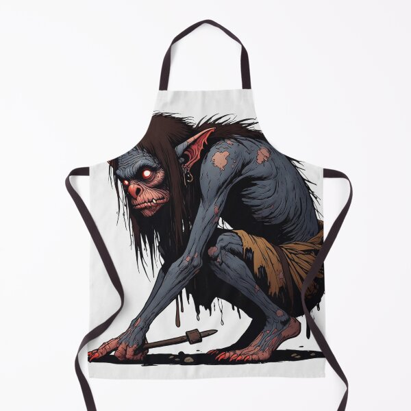 Item preview, Scary Folklore Horror Hobgoblin goblin character illustration designed and sold by Vintage Designs +.