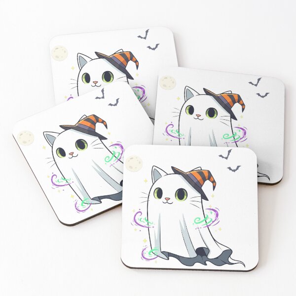 Item preview, Ghost Cat | Spooky and Adorably Haunting Feline Graphic designed and sold by Tw1nsAIArt.