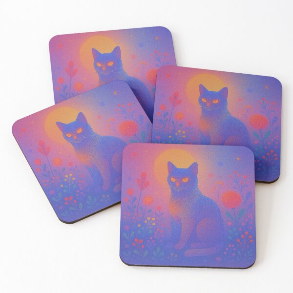 Item preview, Luminous Midnight Feline Garden designed and sold by zzz888.