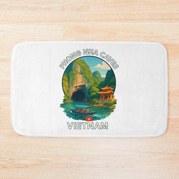 Item preview, Phong Nha Caves Quang Binh Vietnam - Iconic Asia Landmark Travel vacation destination souvenir art  designed and sold by inkNext.