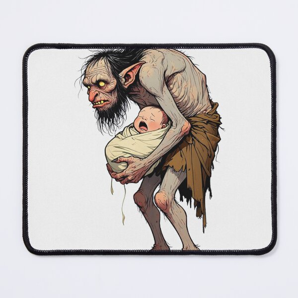 Item preview,  Scary Folklore Horror Hobgoblin goblin character illustration designed and sold by Vintage Designs +.
