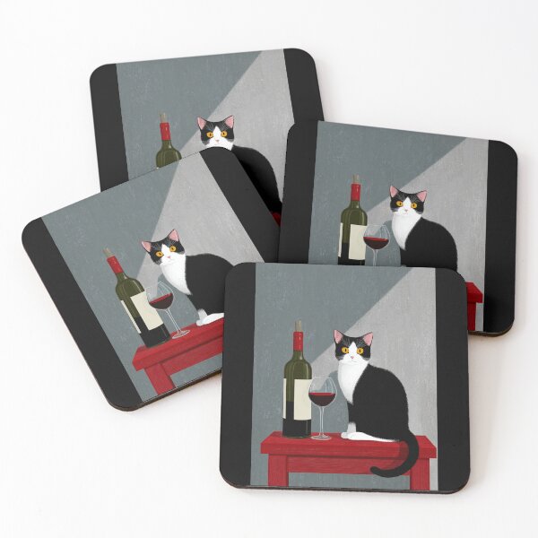 Item preview, Cats and Wine designed and sold by StudioRedKoala.
