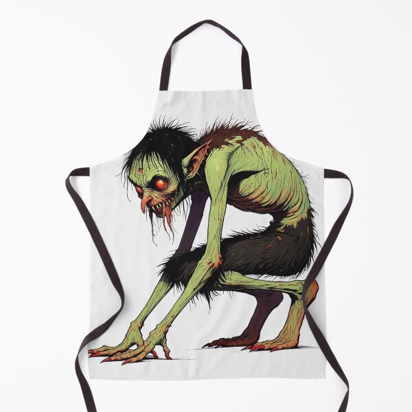 Item preview, Scary Folklore Horror Hobgoblin goblin character illustration designed and sold by Vintage Designs +.