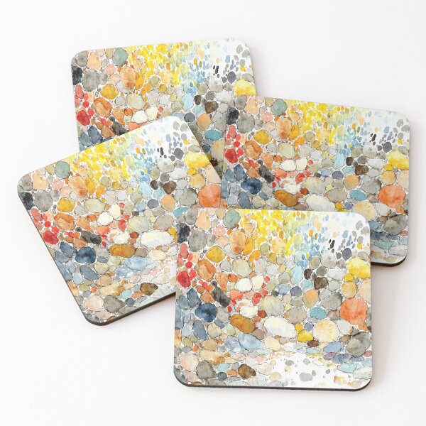 Item preview, Watercolor River Stones Pattern designed and sold by solynneart.