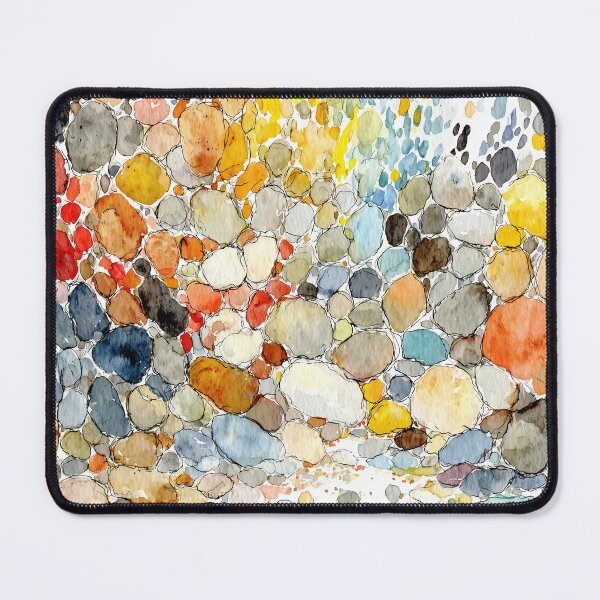 Item preview, Watercolor River Stones Pattern designed and sold by solynneart.