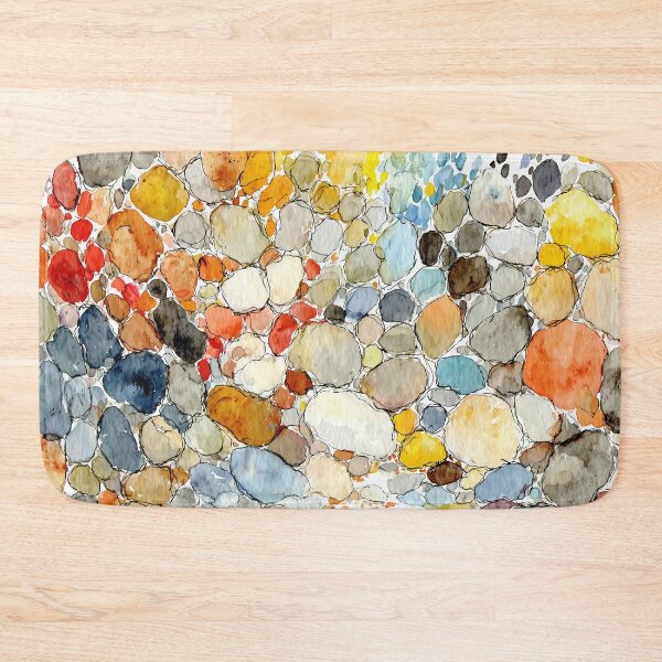 Item preview, Watercolor River Stones Pattern designed and sold by solynneart.