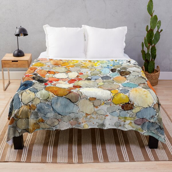Item preview, Watercolor River Stones Pattern designed and sold by solynneart.