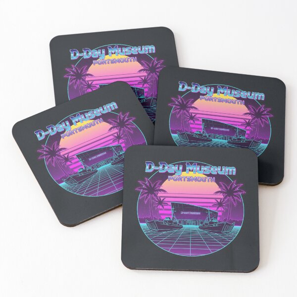 Item preview, Portsmouth D-DAY Museum 80s synthwave inspired design designed and sold by Retro 80s Vibes.