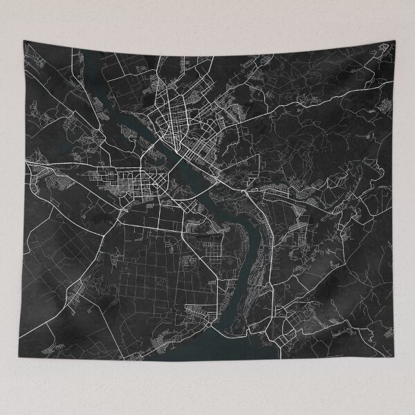 Item preview, Novosibirsk City Map of Siberia, Russia - Dark designed and sold by deMAP.