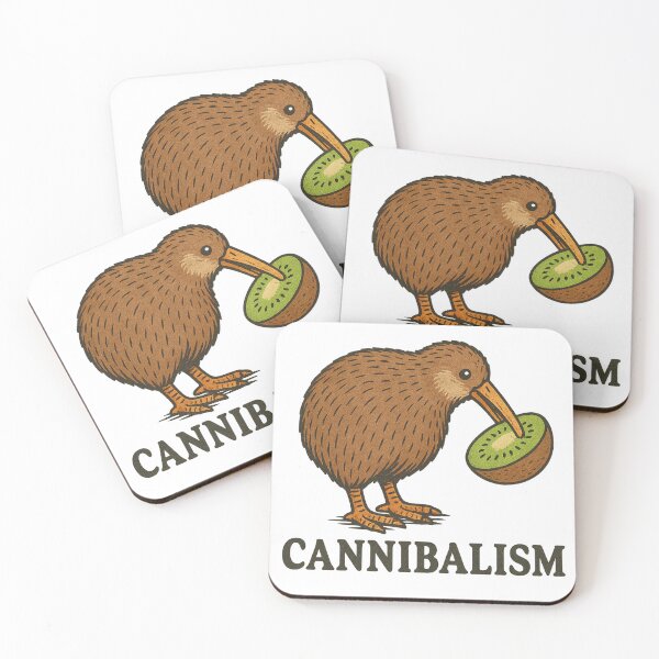 Item preview, Kiwi Bird Eating Kiwi Fruit Funny Pun Design designed and sold by Nuvijo.