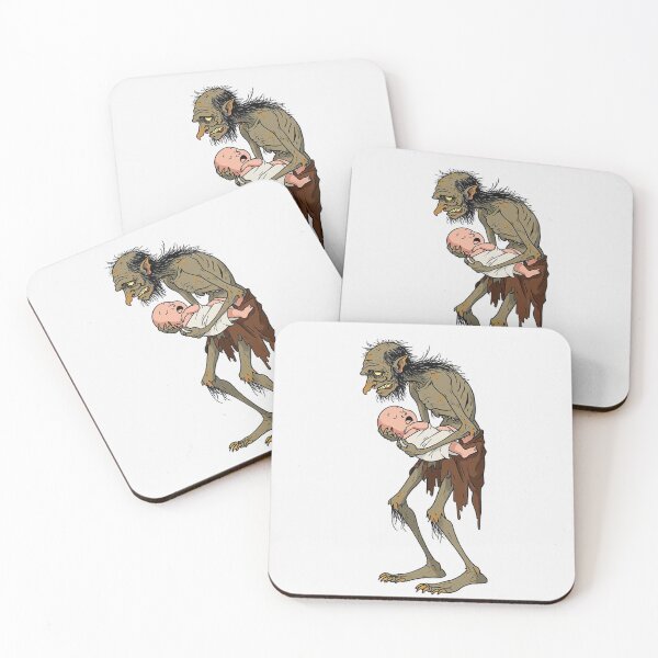 Item preview, Scary Folklore Horror Hobgoblin goblin character illustration designed and sold by Vintage Designs +.