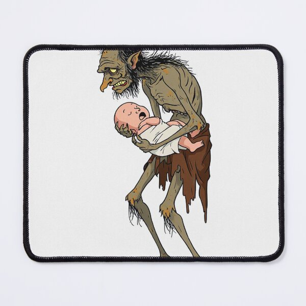 Item preview, Scary Folklore Horror Hobgoblin goblin character illustration designed and sold by Vintage Designs +.