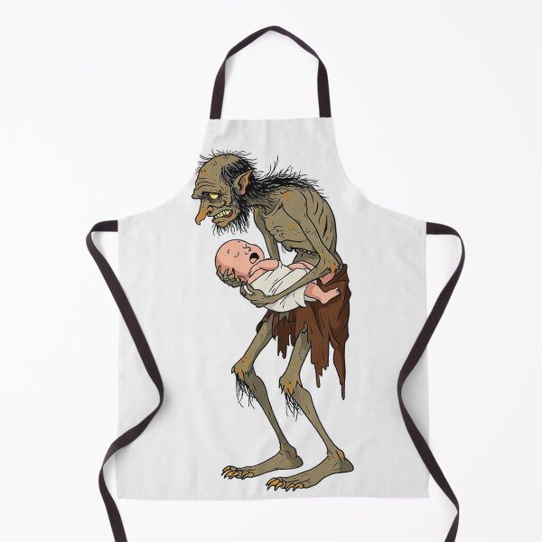 Item preview, Scary Folklore Horror Hobgoblin goblin character illustration designed and sold by Vintage Designs +.