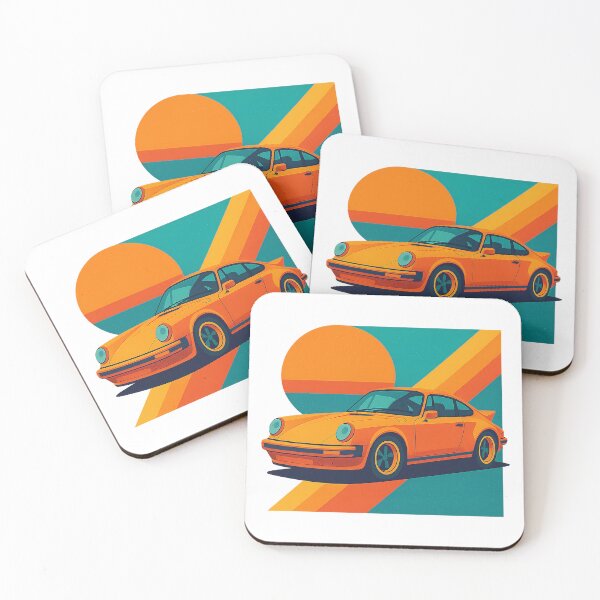 Item preview, Classic Air-Cooled Sports Car – Retro Minimalist Silhouette Artwork designed and sold by fjurcev.