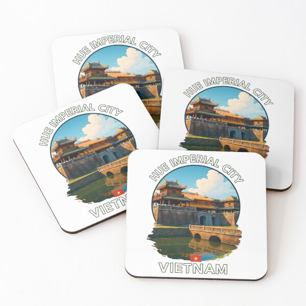 Item preview, Hue Imperial City Hue Vietnam - Iconic Asia Landmark Travel vacation destination souvenir art  designed and sold by inkNext.