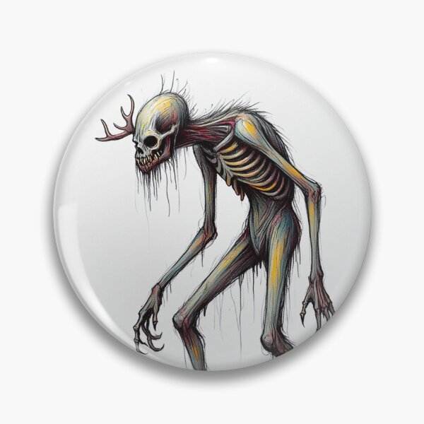 Item preview,  Evil Folklore man eating Cannibal Wendigo monster illustration designed and sold by Vintage Designs +.