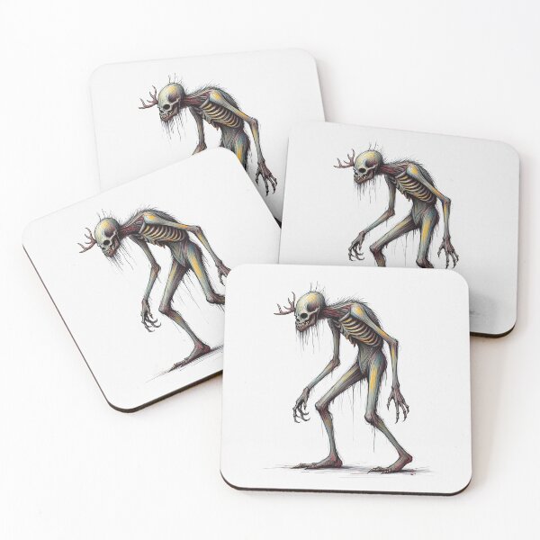 Item preview,  Evil Folklore man eating Cannibal Wendigo monster illustration designed and sold by Vintage Designs +.