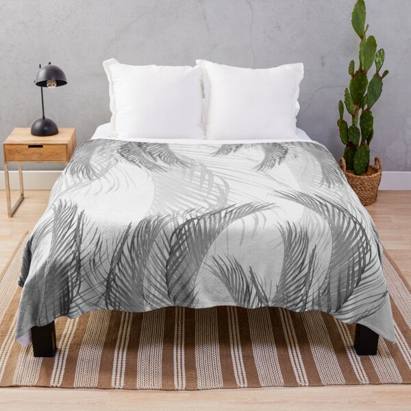 Item preview, Soft Gray Black White Feather Palm Bliss 1 designed and sold by Anita's & Bella's Art.