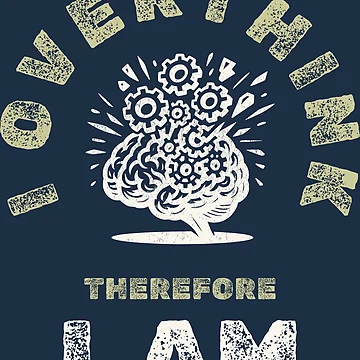 Artwork thumbnail, Overthinking – Brain Explosion Humor by DanielBDesigns