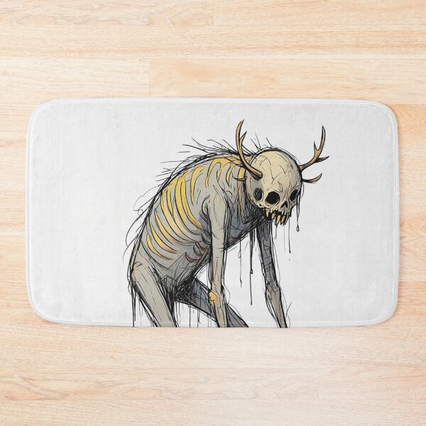Item preview,  Evil Folklore man eating Cannibal Wendigo monster illustration designed and sold by Vintage Designs +.