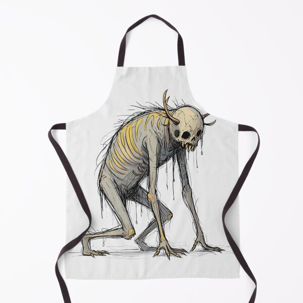 Item preview, Evil Folklore man eating Cannibal Wendigo monster illustration designed and sold by Vintage Designs +.