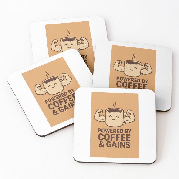 Item preview, Strong Coffee Cup with Muscular Arms – Funny Fitness Illustration designed and sold by AuraPump.