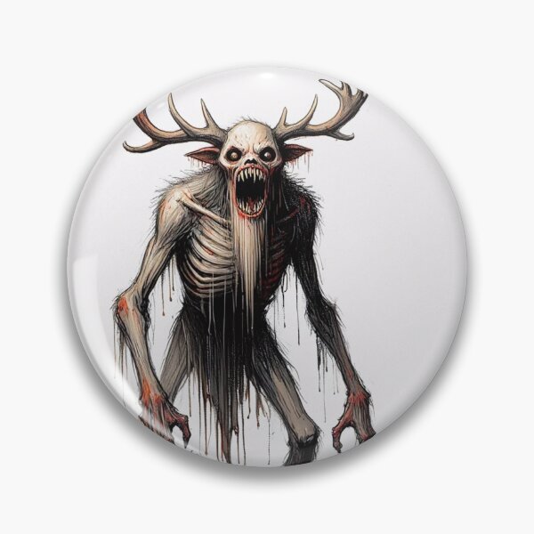 Item preview,  Evil Folklore man eating Cannibal Wendigo monster illustration designed and sold by Vintage Designs +.