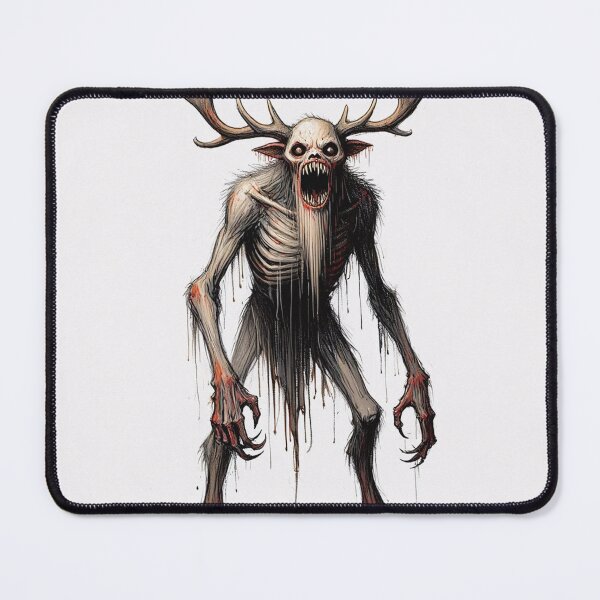 Item preview,  Evil Folklore man eating Cannibal Wendigo monster illustration designed and sold by Vintage Designs +.