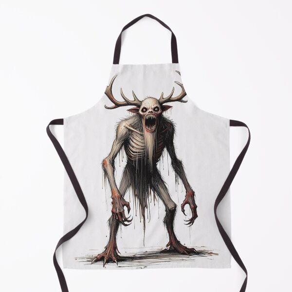 Item preview, Evil Folklore man eating Cannibal Wendigo monster illustration designed and sold by Vintage Designs +.