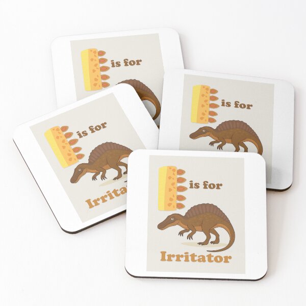 Item preview, "I is for Irritator Dinosaur Alphabet Poster | Fun Kids Wall Art" designed and sold by FilizDesigner.