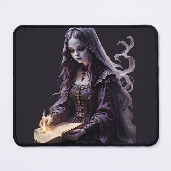 Item preview, Gothic Ghost Reading A Book Of Spells By Candlelight designed and sold by taiche.